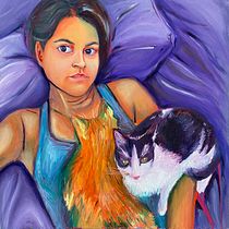 Mi proyecto del curso: Pintura de retratos expresivos: color y gesto. Een project van  Beeldende kunst, Schilderij,  Portrettekening y  Olieverfschilderij van Javier Martínez - 25.07.2023