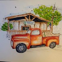 My project for course: Expressive Architectural Sketching with Colored Markers. Een project van  Schetsen,  Tekening,  Architecturale illustratie, Sketchbook y  Illustratie met inkt van nancysholtey - 25.07.2023