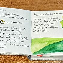 My project for course: Watercolor Travel Journal. Traditional illustration, Watercolor Painting, Architectural Illustration, and Sketchbook project by ladyfleurdelys - 07.25.2023