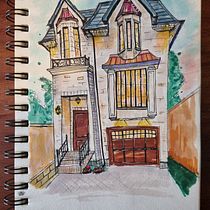 My project for course: Expressive Architectural Sketching with Colored Markers. Een project van  Schetsen,  Tekening,  Architecturale illustratie, Sketchbook y  Illustratie met inkt van Hugo Swanepoel - 26.07.2023