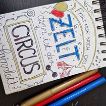 Mein Abschlussprojekt für den Kurs: Kreative Doodles und Handlettering für Anfänger. Traditional illustration, Lettering, Drawing, H, and Lettering project by Dominika B. - 07.26.2023