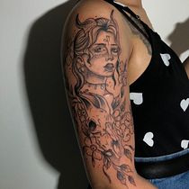 Meu projeto do curso: Técnicas de tatuagem blackwork com fine line. Un projet de Conception de tatouage de duarteitalo42 - 18.06.2023