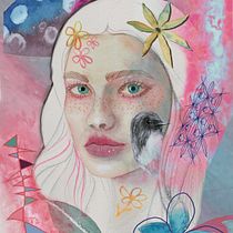 Mi proyecto del curso: Retrato ilustrado en acuarela. Un progetto di Illustrazione tradizionale, Belle arti, Pittura, Disegno, Pittura ad acquerello, Disegno di ritratti e Disegno artistico di zaydaren - 27.07.2023