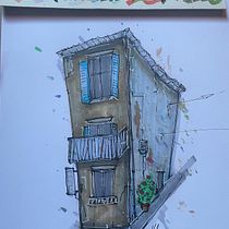 My project for course: Expressive Architectural Sketching with Colored Markers. Sketching, Drawing, Architectural Illustration, Sketchbook & Ink Illustration project by xqznyd9264 - 07.27.2023