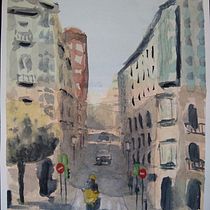 Mi proyecto del curso: Paisajes urbanos en acuarela Ein Projekt aus dem Bereich Bildende Künste, Aquarellmalerei und Architektonische Illustration von Carlo Sebastián - 27.07.2023