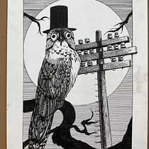 My project for course: Realistic Illustration of Birds with Imaginative Elements “Sir PoToo”. Pencil Drawing, Drawing, Ink Illustration, and Naturalistic Illustration project by ashley-bergstrom - 09.05.2023