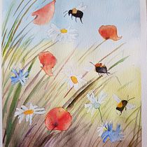 My project for course: Illustrating the Natural World with Watercolor and Charcoal. Traditional illustration, Painting, and Naturalistic Illustration project by lena_hagglof - 07.27.2023