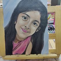 My project for course: Portrait Painting with Oil: Explore Light and Shade. Un projet de Beaux Arts, Peinture , et Peinture à l'huile de Rishma Lath - 27.07.2023
