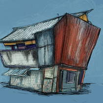 My project for course: Expressive Architectural Sketching with Colored Markers. Sketching, Drawing, Architectural Illustration, Sketchbook & Ink Illustration project by Aisvarya Chandrasekar - 07.27.2023