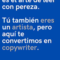 Eres un artista. Un progetto di Pubblicità, Cop, writing, Stor, telling e Comunicazione di ANA GUTIÉRREZ SIMÓN - 28.07.2023