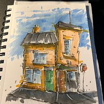 My project for course: Expressive Architectural Sketching with Colored Markers. Sketching, Drawing, Architectural Illustration, Sketchbook & Ink Illustration project by Lee Morris - 07.28.2023