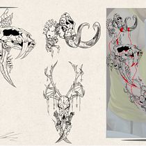 Mi proyecto del curso: Diseño de tatuaje de autor con Procreate. Ilustração tradicional, Design gráfico, Desenho, Ilustração digital, Desenho de tatuagens, e Desenho digital projeto de Juan David Rincon - 28.07.2023