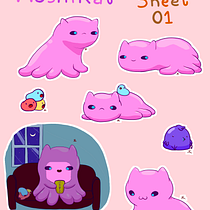 Moshikat: My Kawaii Character. Ilustração tradicional, Design de personagens, e Mangá projeto de Ily - 26.07.2023