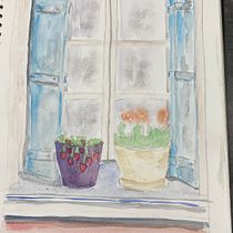 My project for course: Illustrating Nature: A Creative Exploration. Traditional illustration, Painting, Drawing, Watercolor Painting, Ink Illustration, and Naturalistic Illustration project by flannygranny - 08.23.2023