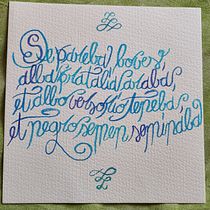 Il mio progetto del corso: Principi della calligrafia con brush pen. Caligrafia projeto de pisternister - 29.07.2023
