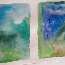 My project for course: Fantasy Landscapes with Watercolor & Gouache. Un progetto di Belle arti, Pittura, Pittura ad acquerello, Illustrazione naturalistica e Pittura gouache di Lyndy van Rensburg - 29.07.2023
