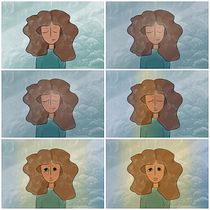 Meu projeto do curso: Introdução à psicologia da cor: a narrativa cromática. Un projet de Illustration traditionnelle, Beaux Arts, Peinture, Aquarelle, Illustration jeunesse, Narration , et Théorie des couleurs de Ana Júlia de Medeiros Guimarães - 29.06.2023