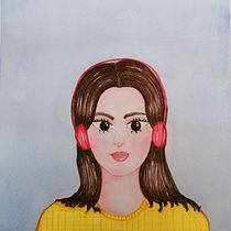 Mi proyecto del curso: Dibujo fan art con acuarela y lápices de colores. Traditional illustration, Painting, Watercolor Painting, Portrait Drawing, Children's Illustration, and Colored Pencil Drawing project by Alejandra Ceballos - 07.30.2023