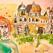 My project for course: Artistic Watercolor Sketching: Dare to Express Your Ideas. Ilustração tradicional, Esboçado, Criatividade, Desenho, Pintura em aquarela, e Sketchbook projeto de Dianne MacDougall Quan - 30.07.2023