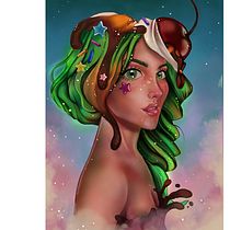 Il mio progetto del corso: Ritratti digitali fantastici con Photoshop "SweetChoccolate". Traditional illustration, Drawing, Digital Illustration, Portrait Drawing, Digital Drawing, and Digital Painting project by momocox - 07.30.2023