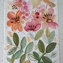 Mi proyecto del curso: Acuarela floral: conecta con la naturaleza. Ilustração tradicional, Pintura, Pintura em aquarela e Ilustração botânica projeto de Diane Hartman - 30.07.2023