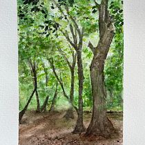 Mein Abschlussprojekt für den Kurs: Verträumte Aquarell-Landschaften: Halte Licht fest. Un projet de Peinture , et Aquarelle de nell_5 - 30.07.2023