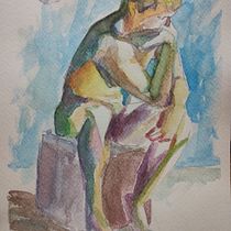 Mi proyecto del curso: Figura humana en acuarela. Un progetto di Illustrazione tradizionale, Belle arti, Pittura, Pittura ad acquerello, Disegno realistico e Disegno anatomico di Teresita Sabarots - 31.07.2023