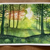 My project for course: Dreamy Watercolor Landscapes: Paint with Light. Un projet de Peinture , et Aquarelle de els_4 - 31.07.2023