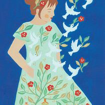 My project for course: Painting with Gouache: Create Poetic Illustrations. Traditional illustration, Fine Arts, Painting, and Gouache Painting project by Anke Van den Bremt - 07.31.2023