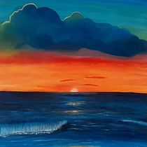 Mi proyecto del curso: Introducción a la pintura de paisajes en acrílico. Traditional illustration, Painting, Acr, and lic Painting project by kimcasti.2019 - 07.30.2023