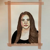 Mein Abschlussprojekt für den Kurs: Aquarellporträt mit fotografischem Vorbild. Un projet de Illustration traditionnelle, Aquarelle , et Dessin de portrait de Justina Kehrenberg - 31.07.2023