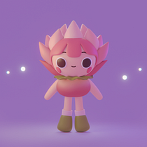 Mi proyecto del curso: Creación de personajes kawaii en 3D con Blender Ein Projekt aus dem Bereich Traditionelle Illustration, Design von Figuren, Digitale Illustration, 3-D-Modellierung und Manga von Eve - 25.07.2023