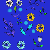 Mon projet du cours : Création numérique de motifs pour produits. Pattern Design, Digital Illustration, and Printing project by Evelyne Janssens - 07.18.2023
