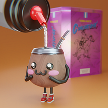 Mi proyecto del curso: Creación de personajes kawaii en 3D con Blender Ein Projekt aus dem Bereich Traditionelle Illustration, Design von Figuren, Digitale Illustration, 3-D-Modellierung und Manga von Emiliano Nicolao - 01.08.2023