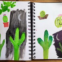 My project for course: Illustration Techniques to Unlock your Creativity. Projekt z dziedziny Design, Trad, c, jna ilustracja,  Sztuki piękne,  Malarstwo, Kreat, wność, Kreat, wne zabaw, z dziećmi i Sketchbook użytkownika Stefanie W - 01.08.2023
