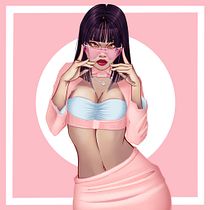 My project for course: Female Character Portraits in Procreate. Projekt z dziedziny Trad, c, jna ilustracja, Ilustracja c, frowa, R, sunek c i frow użytkownika mobaoyunmehmet - 02.08.2023