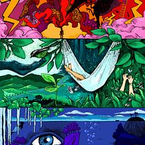 My project for course: Dreamlike Illustration: Draw Your Imagination Ein Projekt aus dem Bereich Traditionelle Illustration, Zeichnung und Illustration mit Tinte von Mary Regan - 02.08.2023