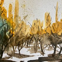 Textures and effects 1st try. Un progetto di Belle arti, Pittura e Pittura ad acquerello di Petra Hallbar - 02.08.2023