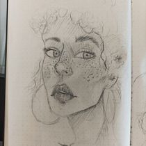 Mi proyecto del curso: Sketchbook de retrato: explora el rostro humano. Sketching, Drawing, Portrait Drawing, Artistic Drawing, and Sketchbook project by mariahselva0 - 08.02.2023