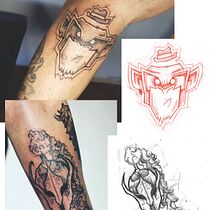 Mi proyecto del curso: Diseño de tatuajes Blackwork. Projekt z dziedziny Trad, c, jna ilustracja, Ilustracja c, frowa i Projektowanie tatuaż użytkownika Jeronimo Contreras - 03.08.2023