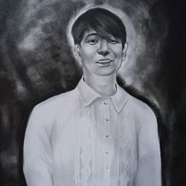 My project for course: Realistic Portrait with Graphite Pencil. Ilustração tradicional, Artes plásticas, Esboçado, Desenho a lápis, Desenho, Desenho de retrato, Desenho realista, Desenho artístico, e Desenho anatômico projeto de Gene Marck Catedrilla - 03.08.2023