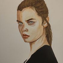 Mi proyecto del curso: Retrato en acuarela a partir de una fotografía. Un projet de Illustration traditionnelle, Aquarelle , et Dessin de portrait de alimagan - 03.08.2023