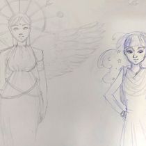 Mi proyecto del curso: Diario de dibujo: crea personajes fantásticos Ein Projekt aus dem Bereich Design von Figuren, Skizzenentwurf, Bleistiftzeichnung, Zeichnung und Sketchbook von laura_akm - 04.08.2023