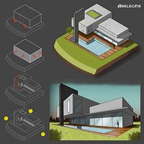 Mi proyecto del curso: Sketching arquitectónico y artístico con Procreate. Arquitetura, Esboçado, Ilustração digital, Arquitetura digital e Ilustração arquitetônica projeto de Selene Citlali Cristales Hernandez - 03.08.2023