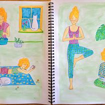 My project for course: Character Creation from Observational Drawings. Un proyecto de Ilustración tradicional, Diseño de personajes, Dibujo y Sketchbook de heidagehr - 04.08.2023