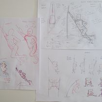 Mi proyecto final de curso: Figura Mástil chino. Fine Arts, Sketching, Drawing, Sketchbook, and Figure Drawing project by Alejandro Martínez - 08.04.2023