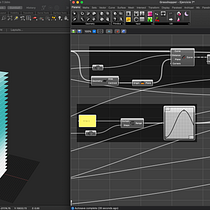 Mi proyecto del curso: Modelado 3D con Grasshopper en Rhinoceros Ein Projekt aus dem Bereich 3D, Architektur, Möbeldesign und - bau, Industriedesign, Innenarchitektur, Produktdesign, 3-D-Modellierung, Digitale Architektur und 3-D-Design von Gonzalo Navarro Hormazabal - 05.08.2023