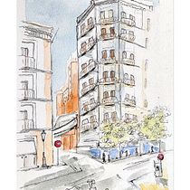 Il mio progetto del corso: Sketching architettonico per illustrazioni urbane. Een project van  Ontwerp, Traditionele illustratie,  Schetsen,  Architecturale illustratie y Sketchbook van Alessia Lanciotti - 05.08.2023