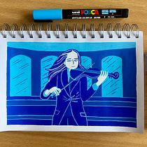 My project for course: Illustrated Sketchbooking in Full Color. Un projet de Illustration traditionnelle, Créativité, Dessin , et Carnet de croquis de Anastasia Papathanaki - 03.08.2023