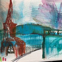 Mein Abschlussprojekt für den Kurs: Moderne Uran Sketching-Techniken in Mixed Media Ein Projekt aus dem Bereich Traditionelle Illustration, Malerei, Architektonische Illustration und Illustration mit Tinte von Margarita - 06.08.2023